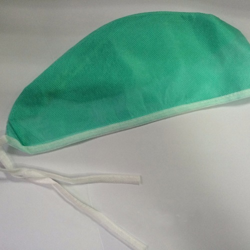 Approvd 25g 30g PP green disposable non-woven medical cap doctor cap